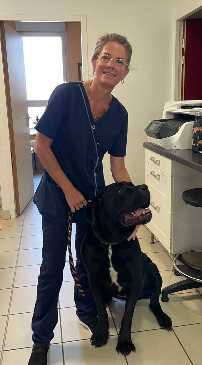 elise et un chien